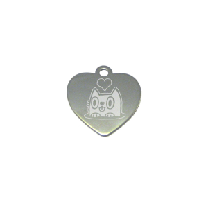 médaille pour collier chat : motif chat mimi