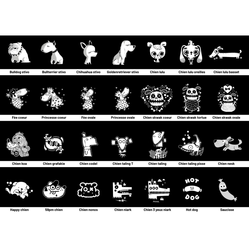 Motifs d'impression médaille