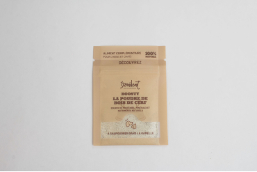 aliment complémentaire à la poudre de bois de cerf pour chats et chiens