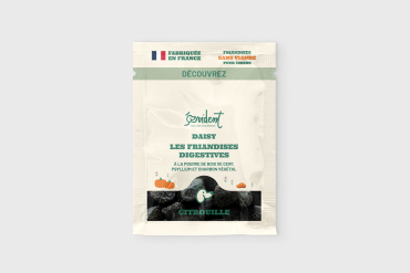 Échantillon DAISY friandises digestives au charbon végétal activé et au psyllium