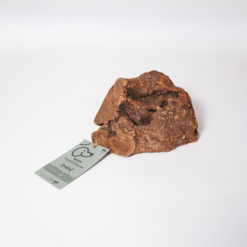 La racine agit comme une brosse à dents naturelle qui détartre les dents de votre chien.