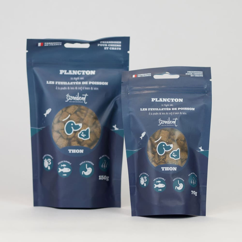 Friandises au poisson pour un pelage plus brillant.