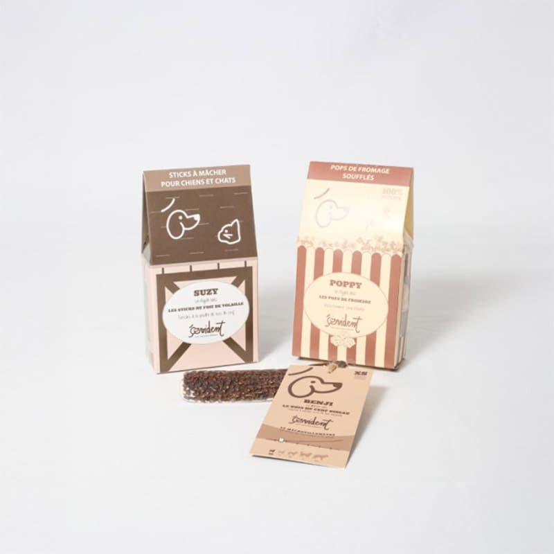 Sticks de foie de volaille, fromage souffle et bois de cerf biseau