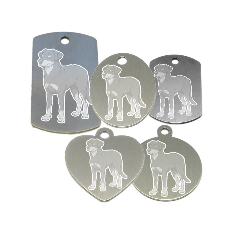 médaille pour collier de chien dessin d'un beauceron