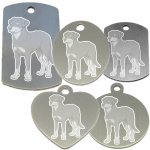 médaille pour collier de chien dessin d'un beauceron