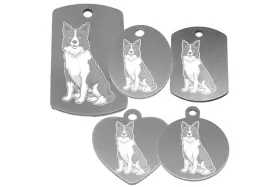 Médaille personnalisée Border collie