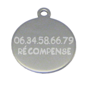médaille ronde pour dogue allemand à personnaliser
