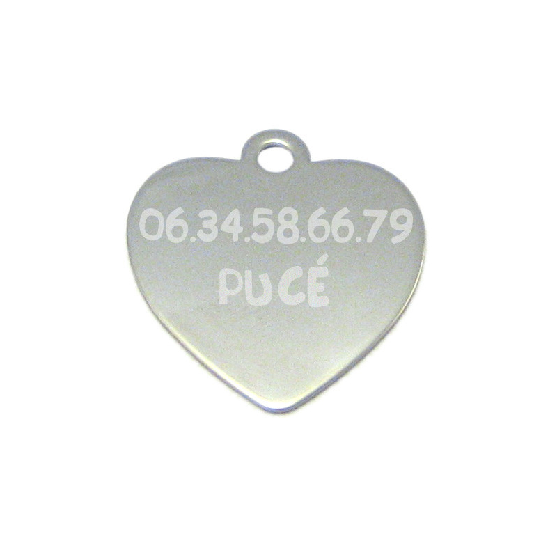 médaille en forme de coeur  pour Teckel à personnaliser