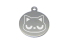 médaille motif chat faché