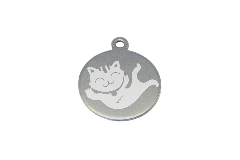 médaille pour chat : motif chat cartoon 