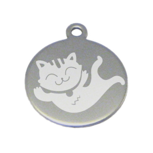 médaille pour chat : motif chat cartoon 