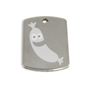 médaille pour collier : motif saucisse