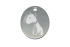 médaille pour collier : motif bull terrier cartoon