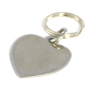 médaille d'identification en forme de cœur pour chat en acier inoxydable : motif chaton 